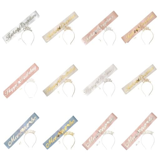 METAL TAÇ KUŞAK SET